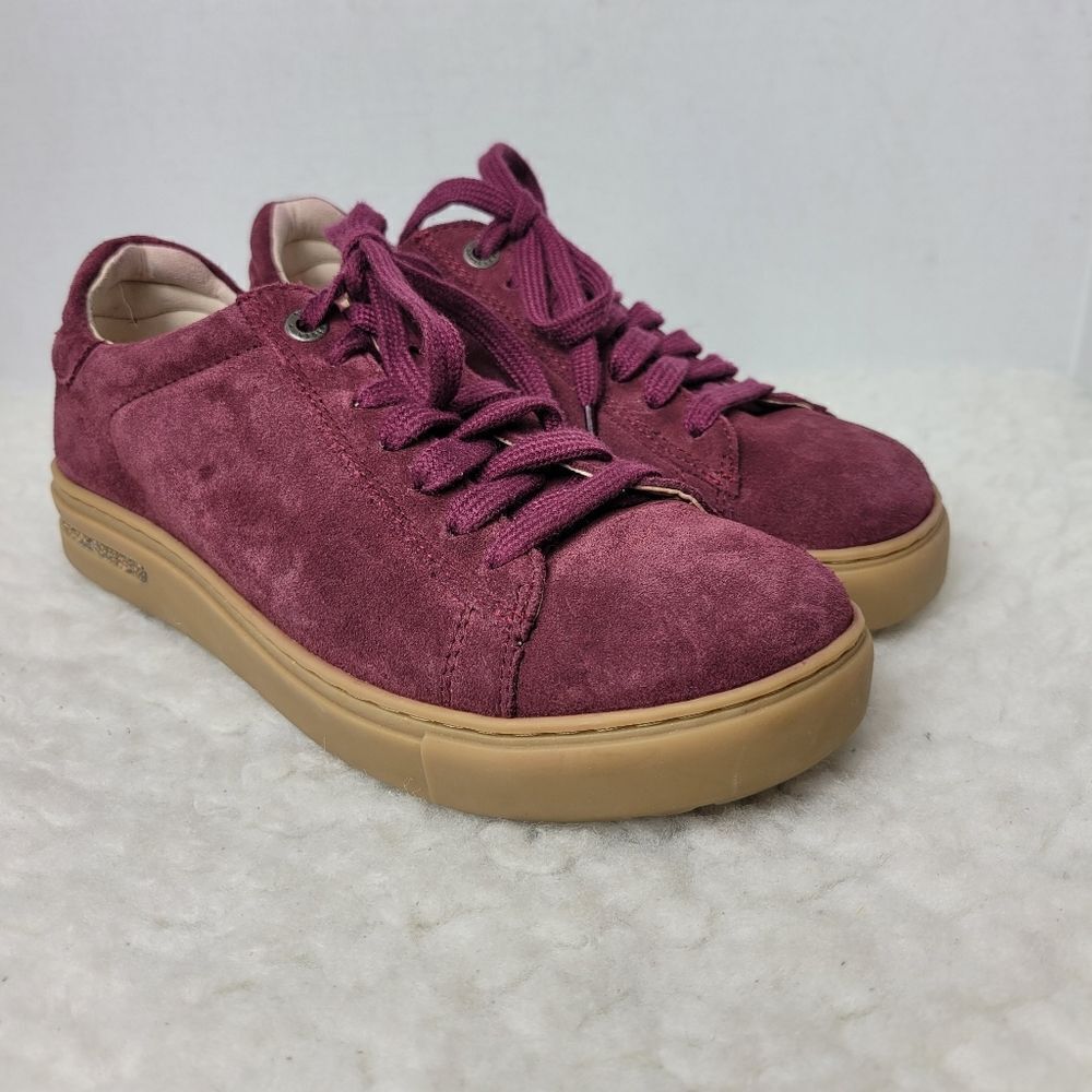 Birkenstock Gary Women's Shoes Size 5.5 US 36 EUR Red Suede Leather Sneaker